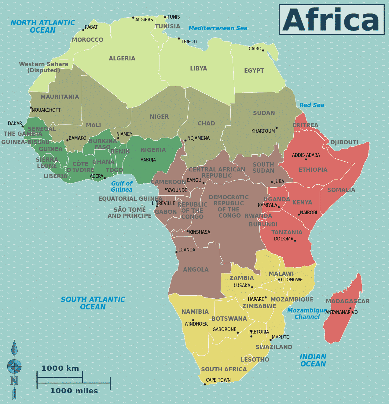 áfrica países e regiões