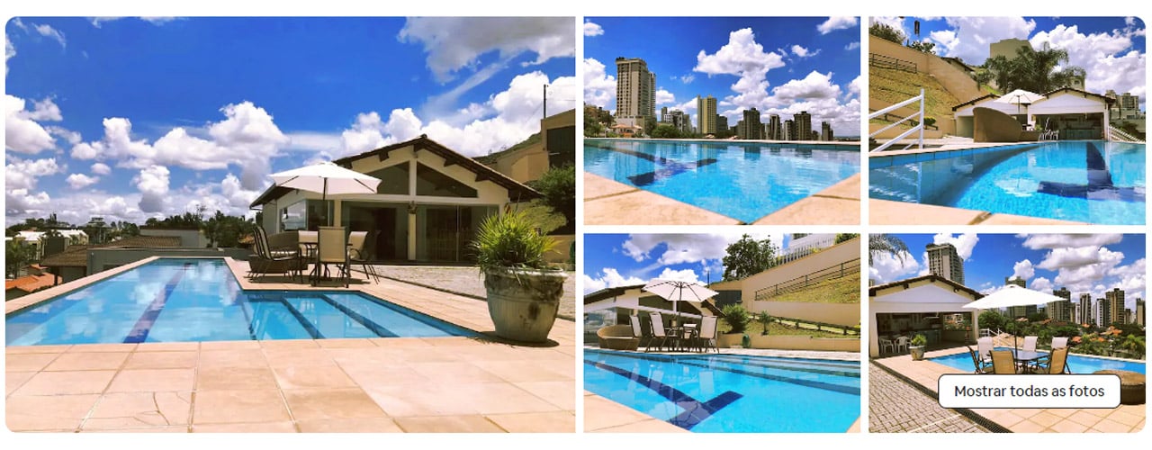 Belvedere BH onde ficar casa com piscina em BH