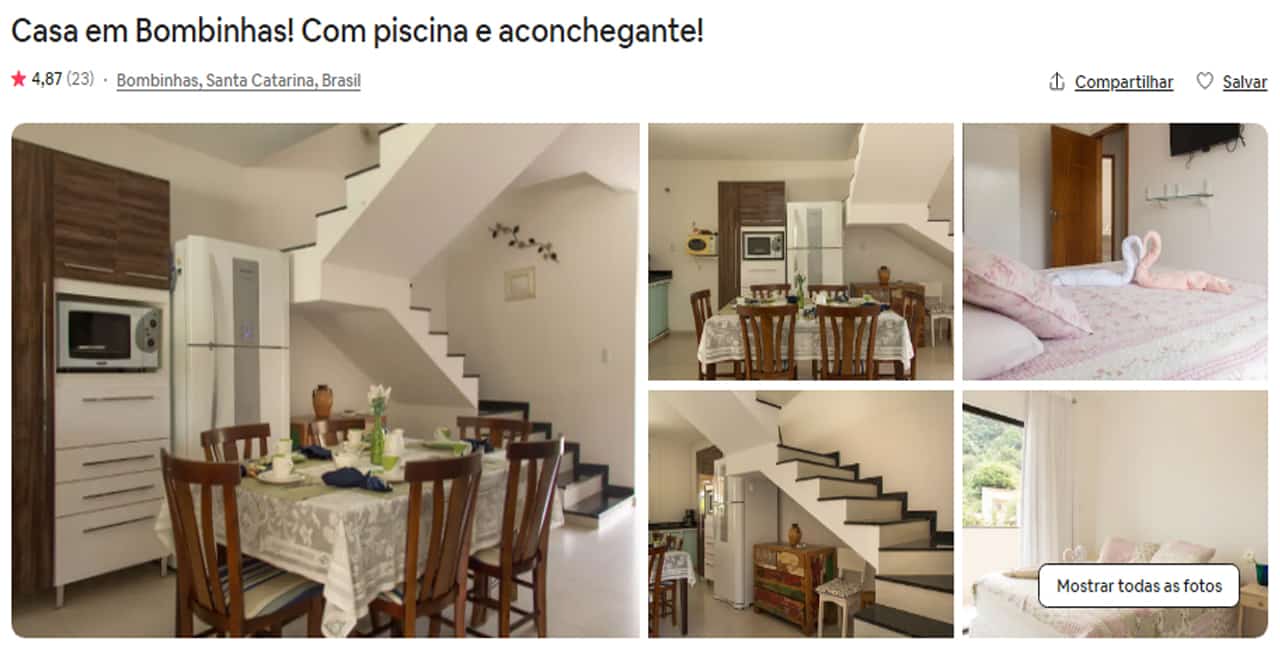 Airbnb Bombinhas quarto