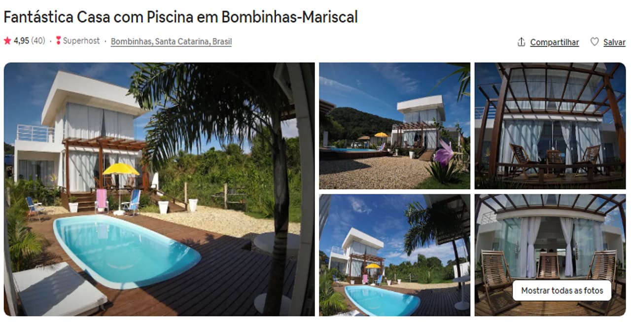 Airbnb Bombinhas perto da mata