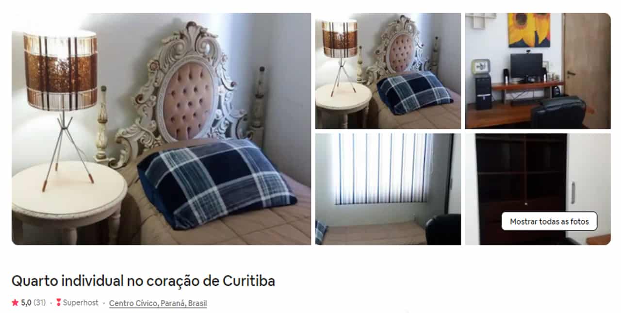 Airbnb Curitiba bem localizado