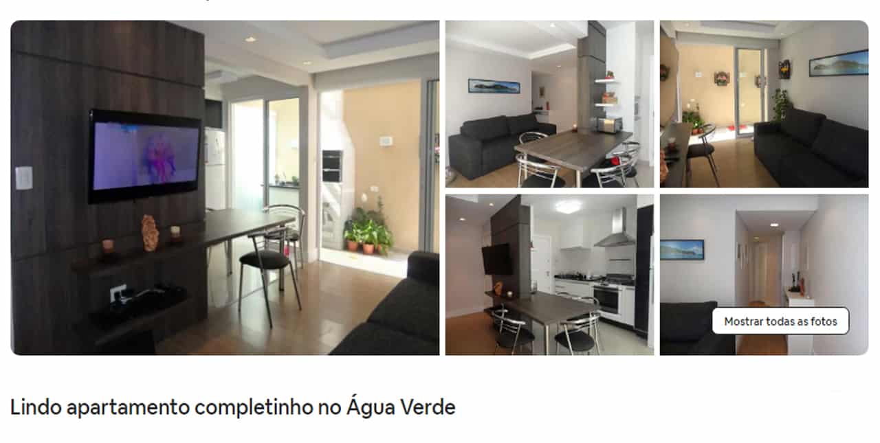 Airbnb Curitiba quarto