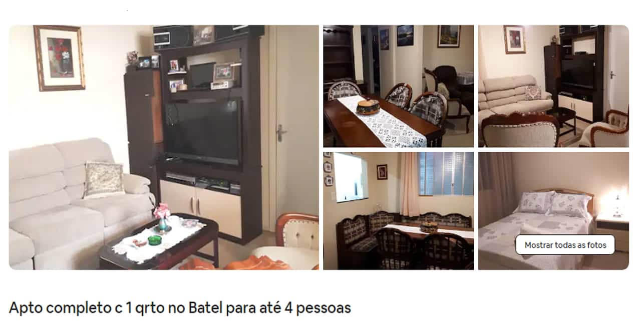 Airbnb Curitiba mensal