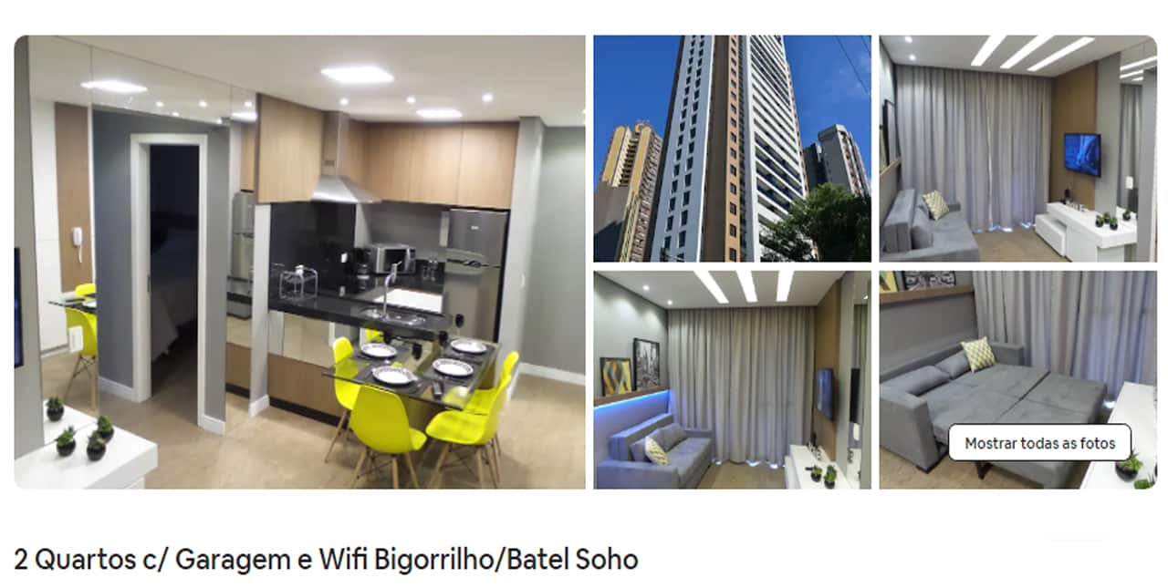 Airbnb Curitiba batel soho