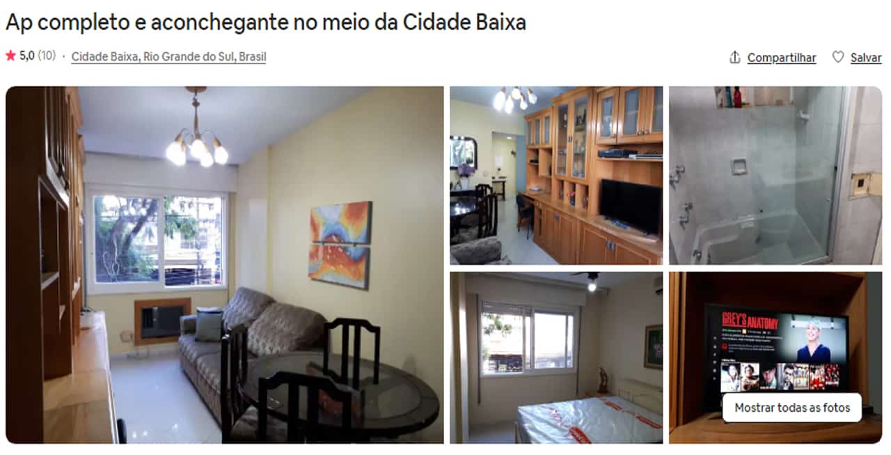 Airbnb Porto Alegre com piscina