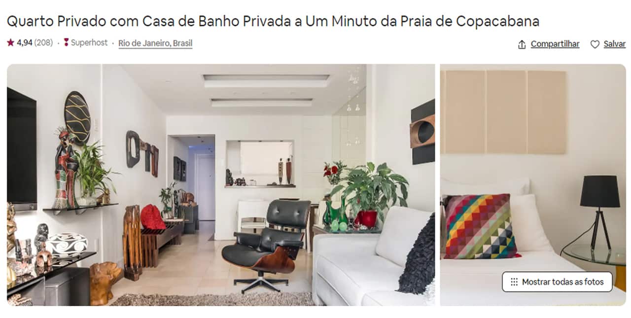 hospedagem para familia airbnb