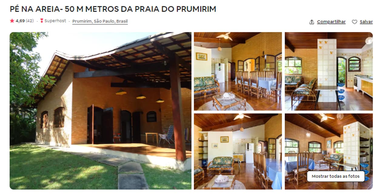 Onde ficar em Ubatuba Airbnb Ubatuba vista para mata