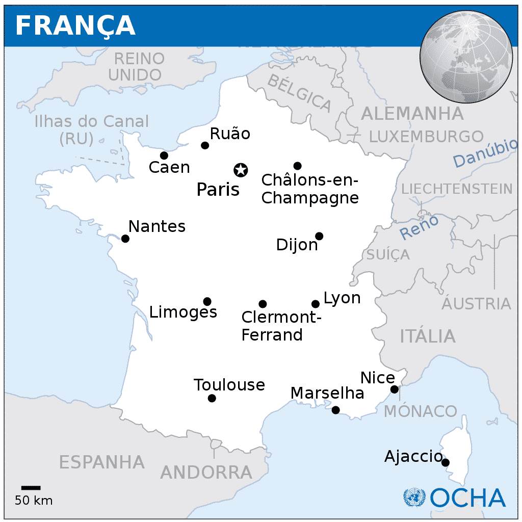 mapa da frança tudo sobre a frança