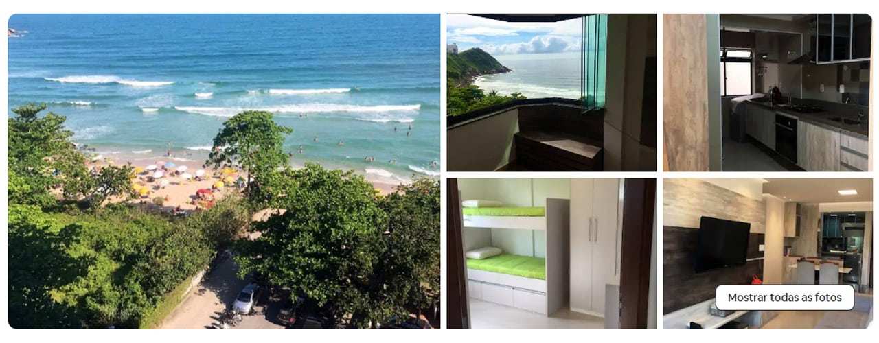 apartamento na praia do tombo airbnb