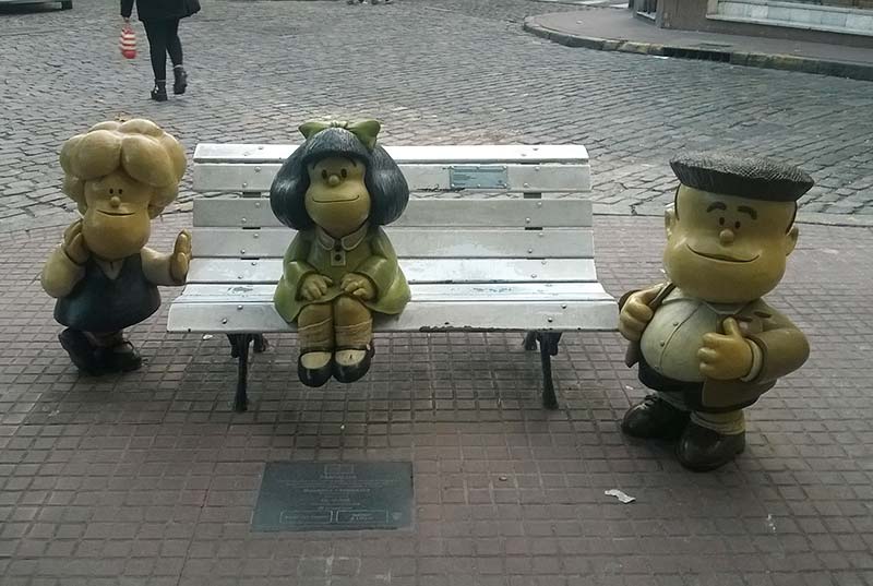 Onde fica a Estátua de Mafalda