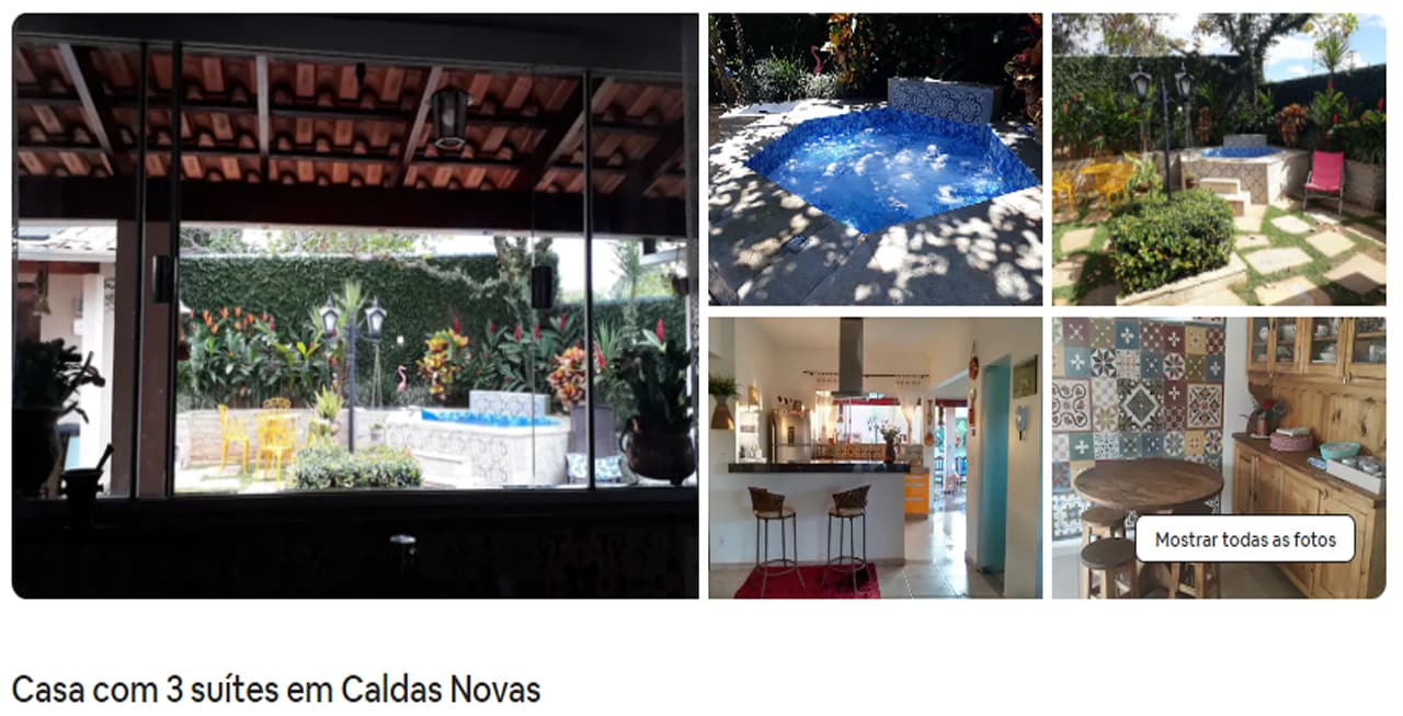 Airbnb Caldas Novas boulevard