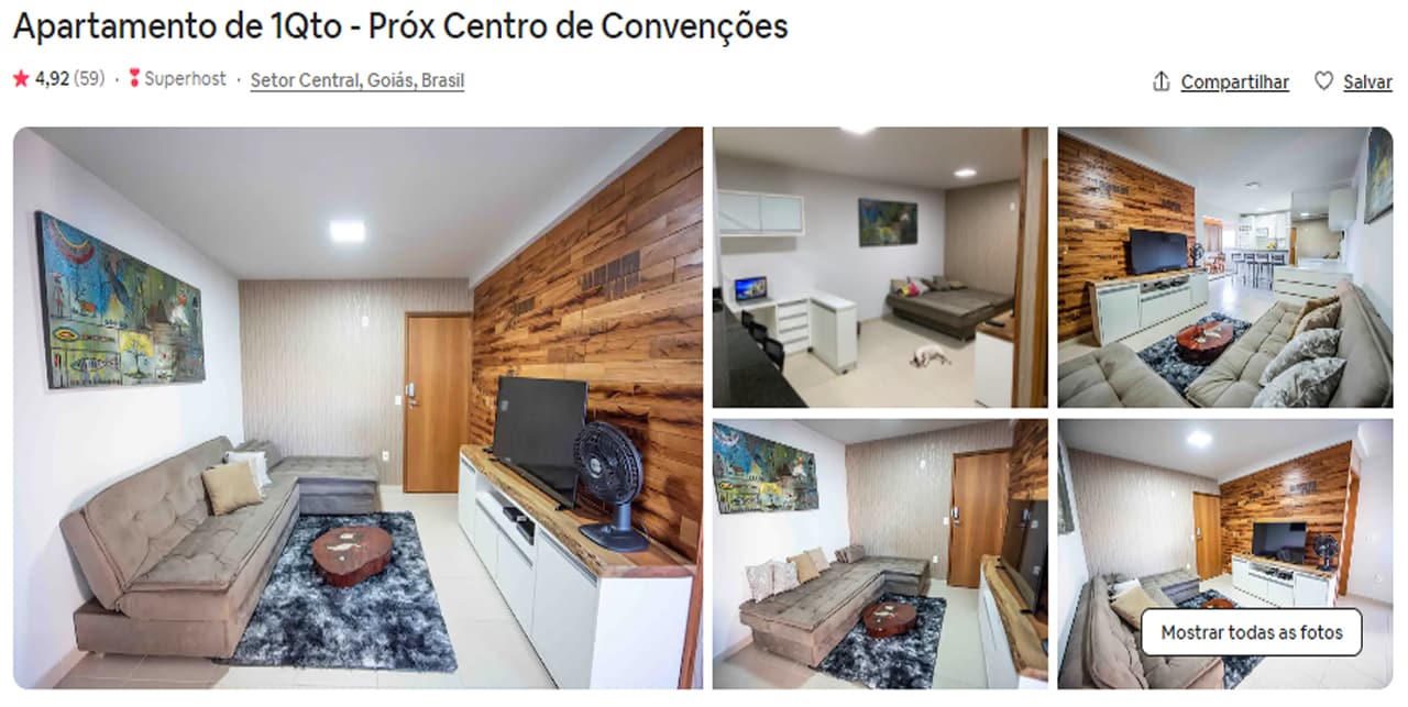 Airbnb Goiânia bosque dos buritis