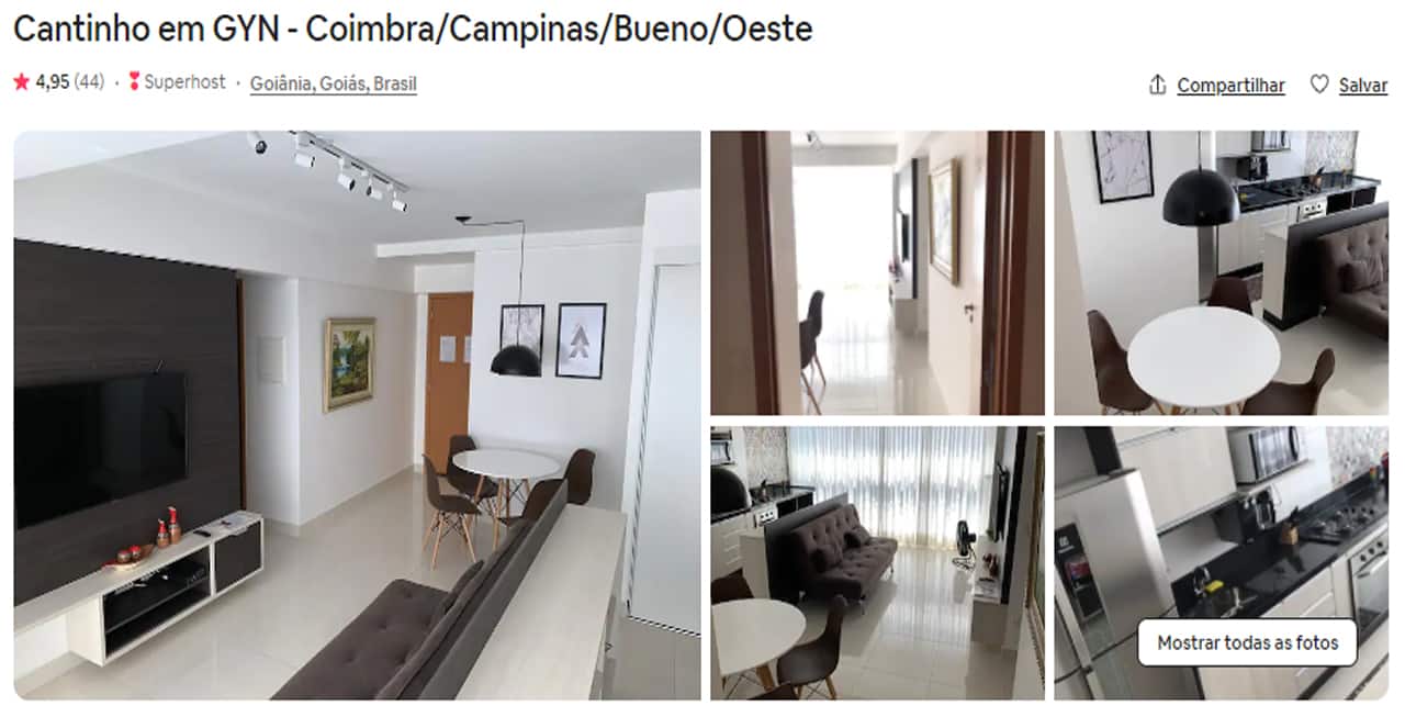 Airbnb Goiânia setor aeroporto