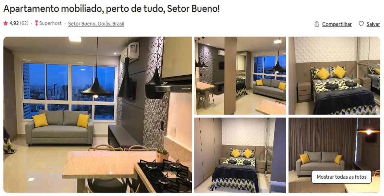 Airbnb Goiânia setor bueno