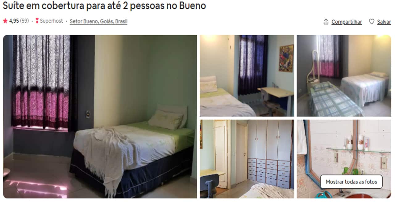 Airbnb Goiânia bem localizados