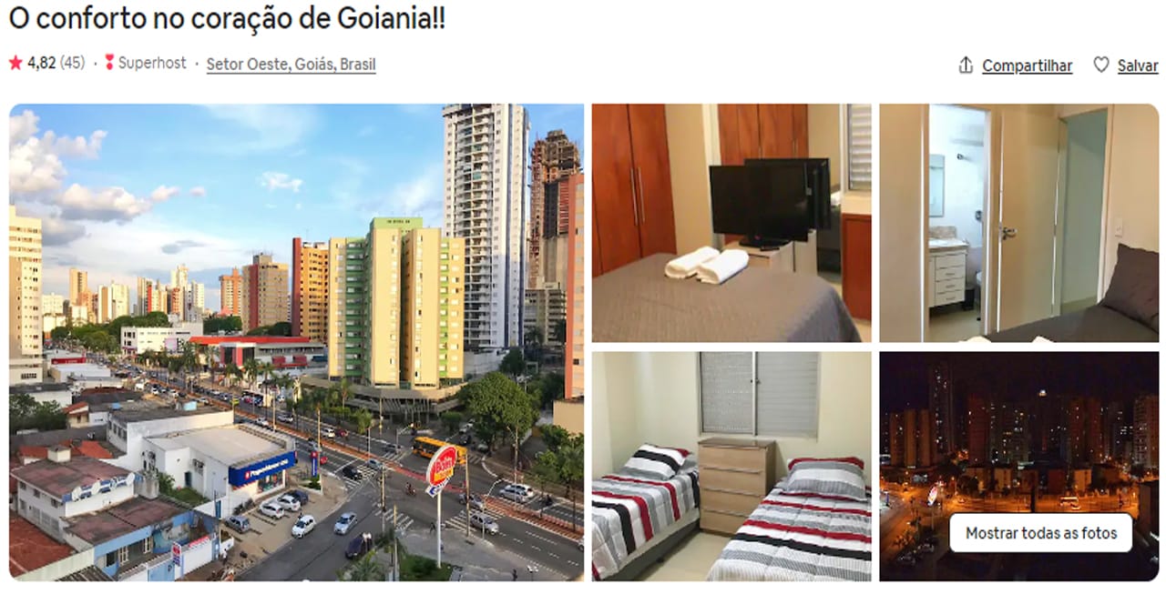 Airbnb Goiânia setor oeste