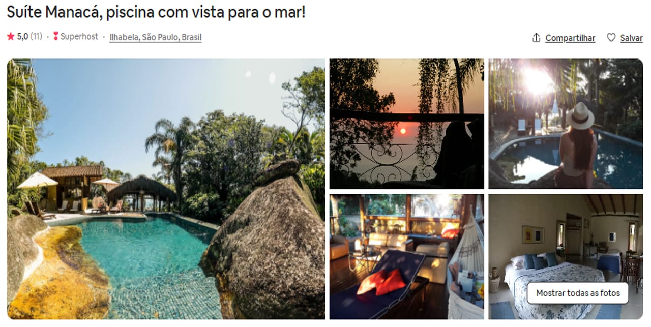 Airbnb Ilhabela 5 estrelas