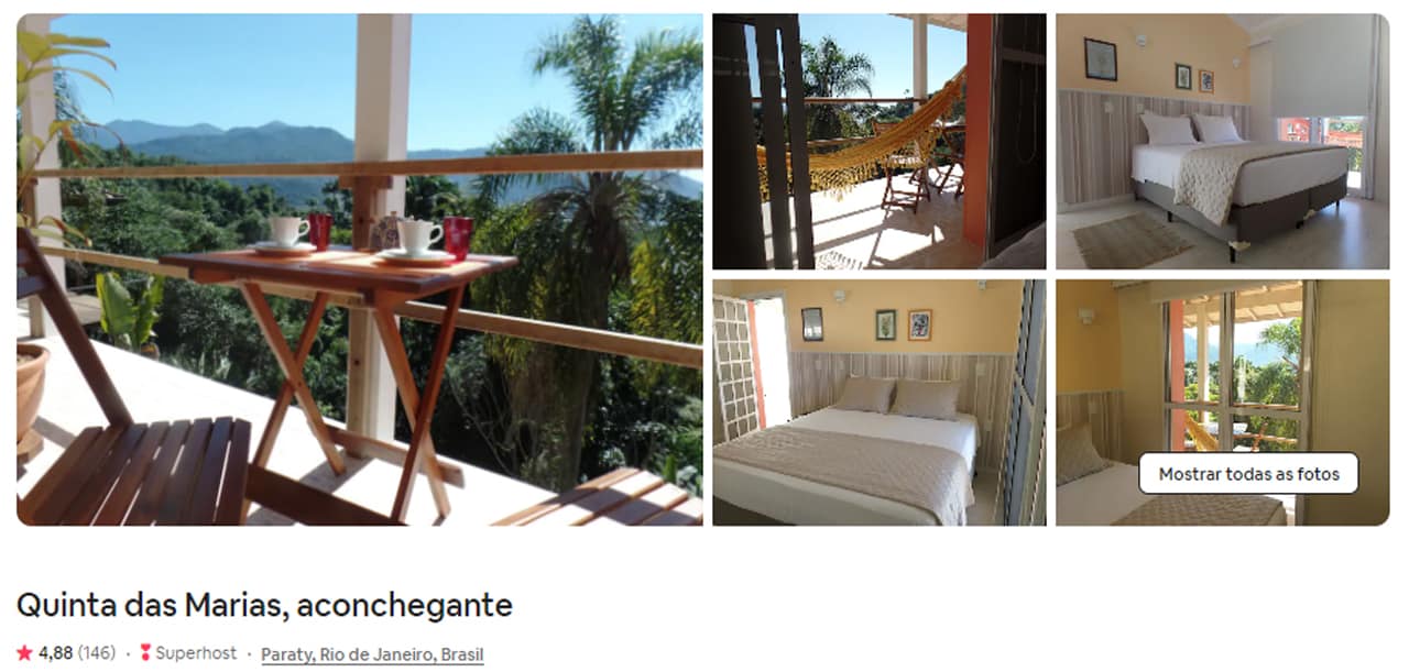 Airbnb Paraty quarto