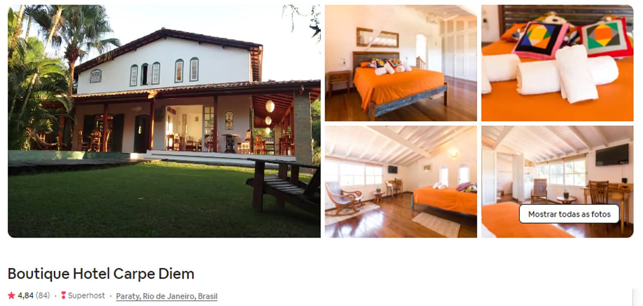 Airbnb Paraty perto da praia