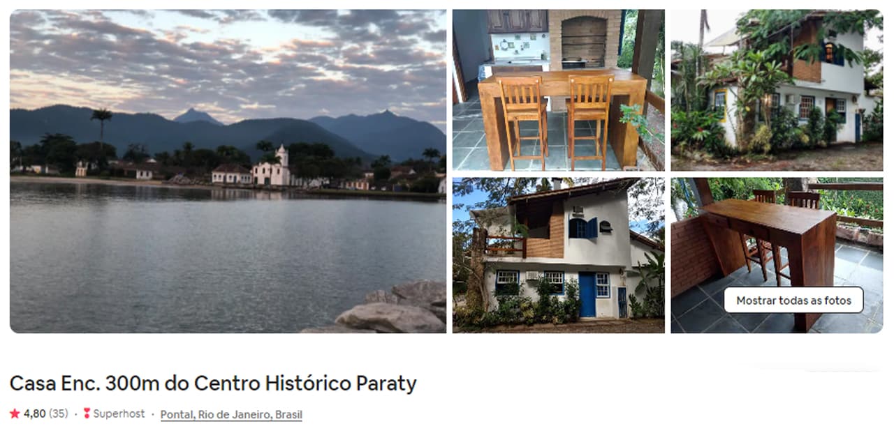 dicas de Airbnb Paraty