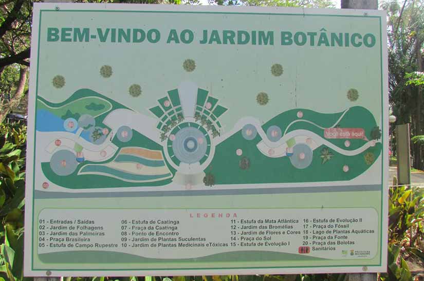 jardim botânico, um dos pontos turísticos de Belo Horizonte