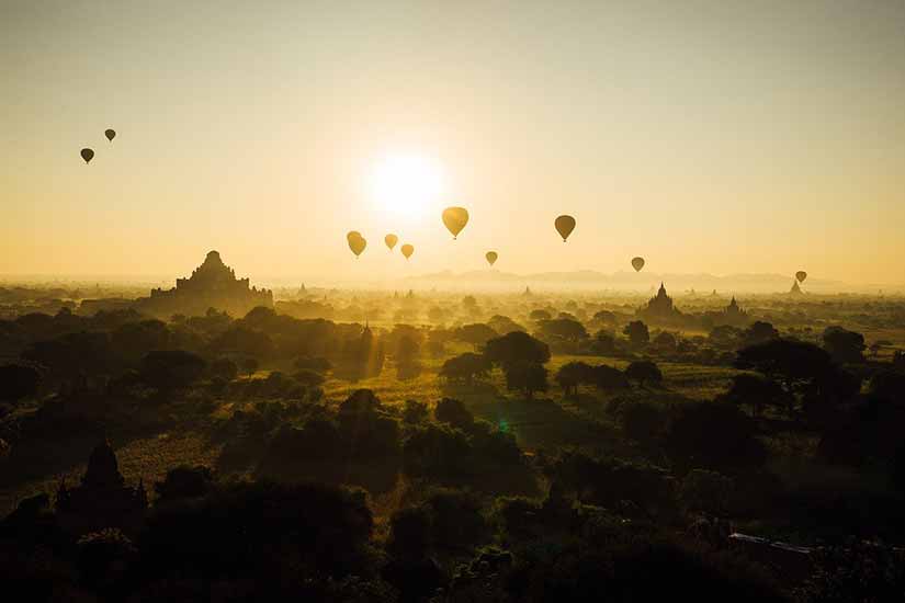 Bagan, destino turístico em Myanmar