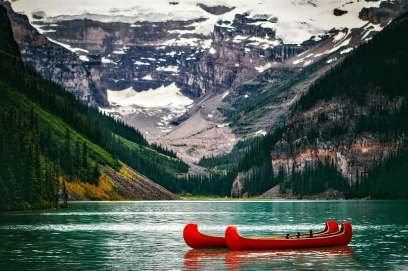 lagos do Canadá lago louise, um dos lagos mais bonitos do mundo