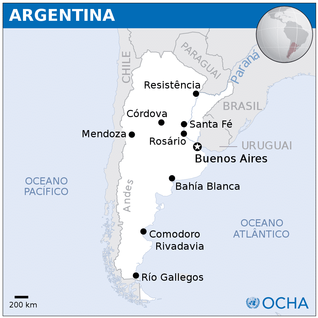 mapa da argentina tudo sobre argentina