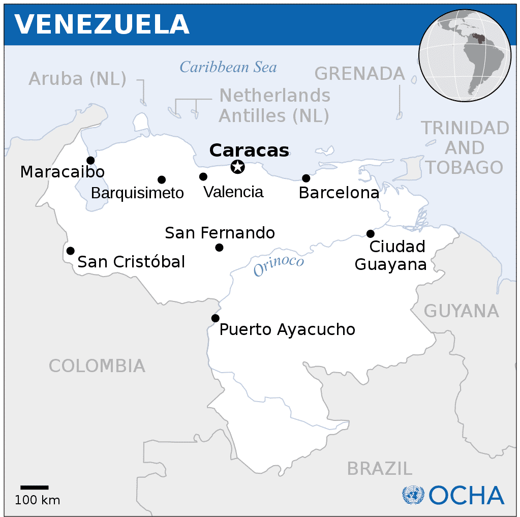 mapa da venezuela tudo sobre venezuela