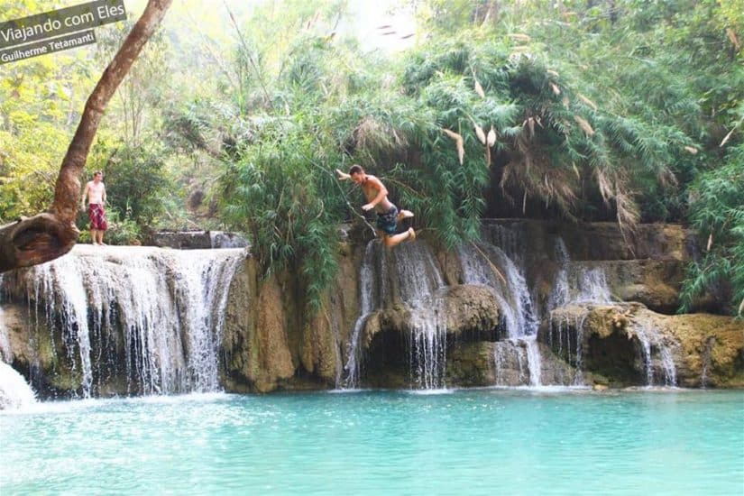 Momento de diversão no Laos.