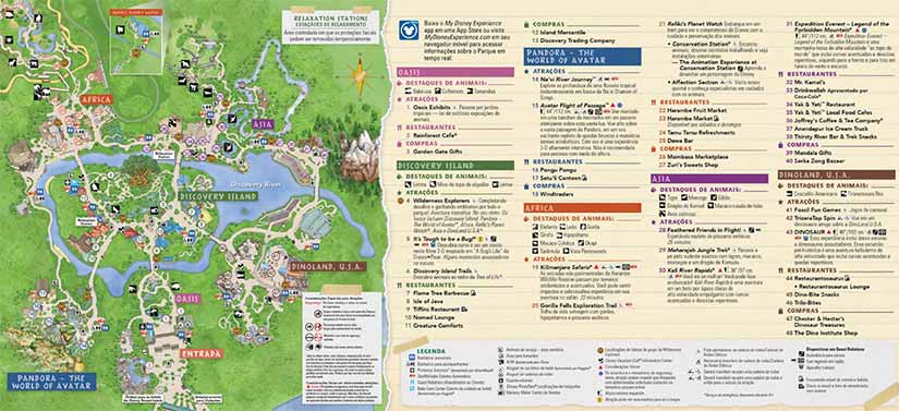 mapa animal kingdom