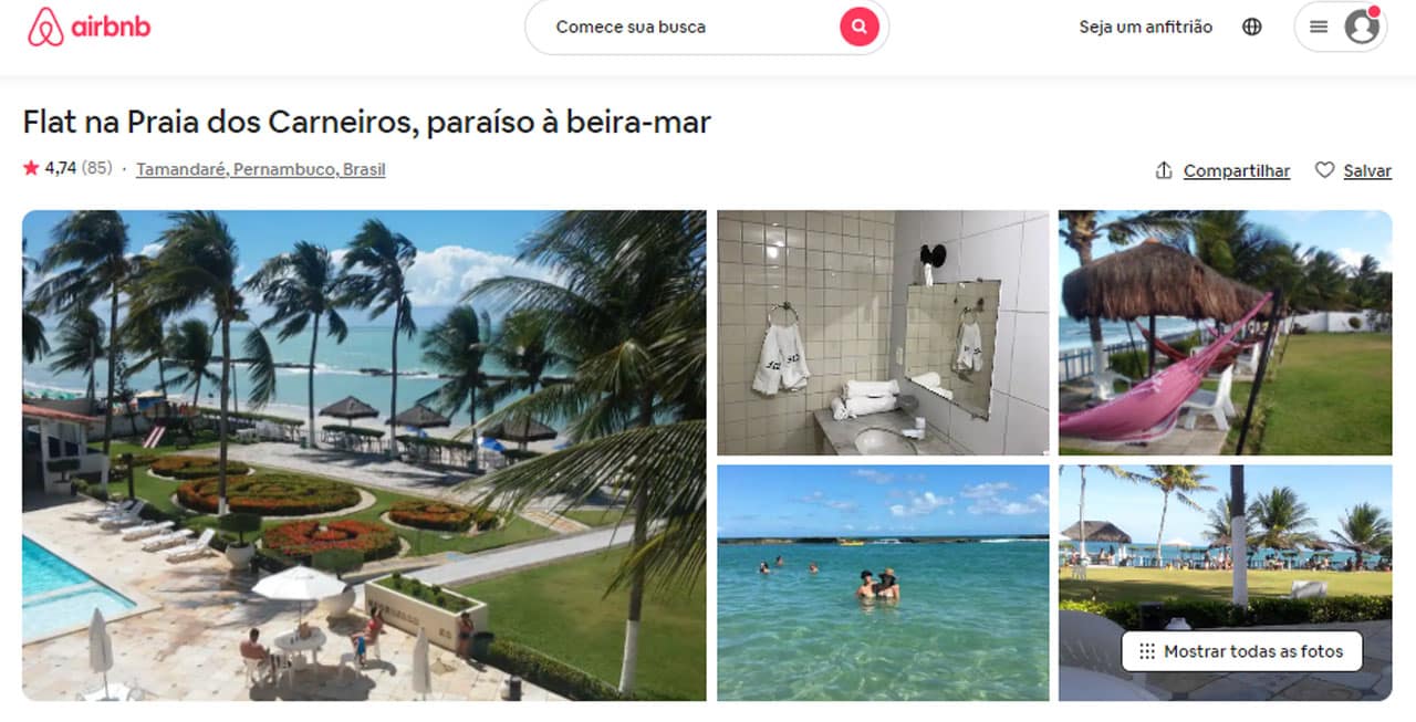 Airbnb Carneiros - Tamandaré