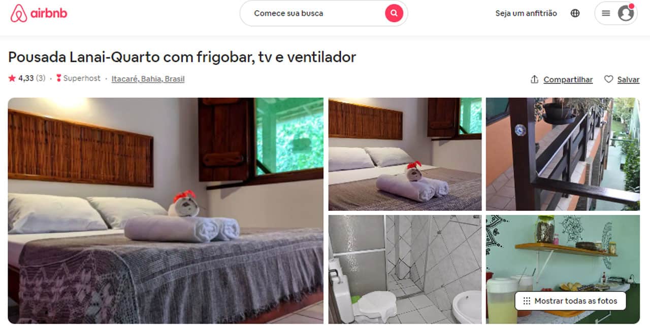 melhores airbnb em itacaré