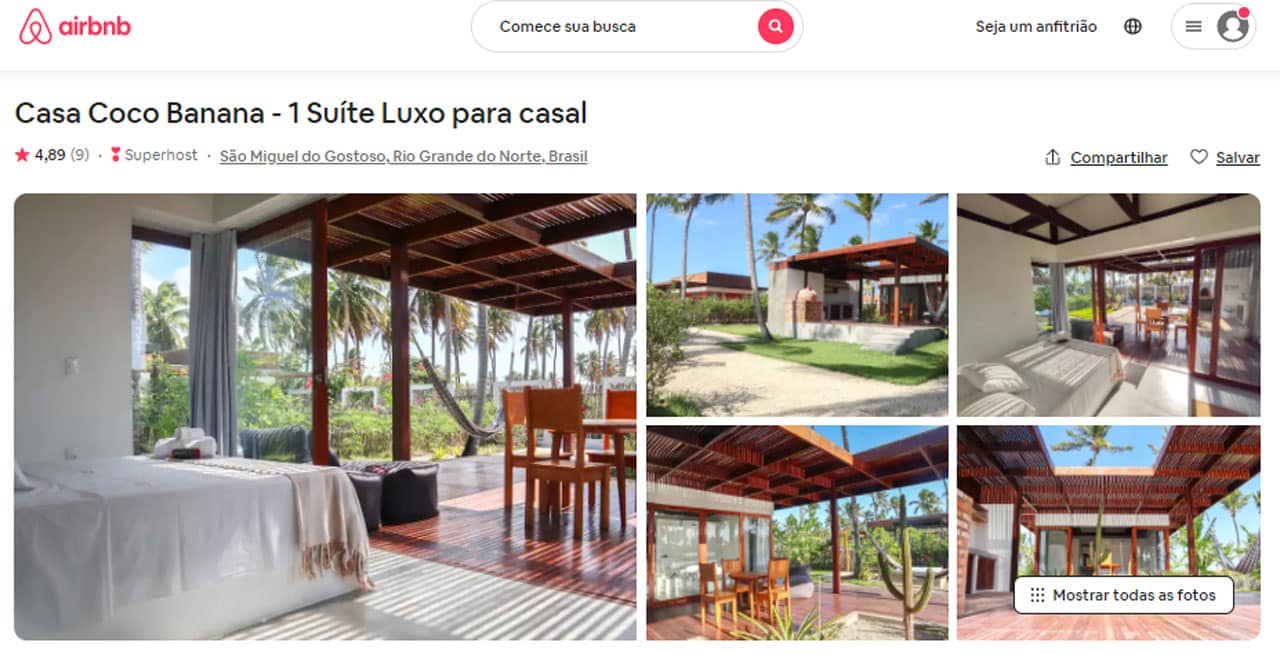 airbnb são miguel do gostoso para casais