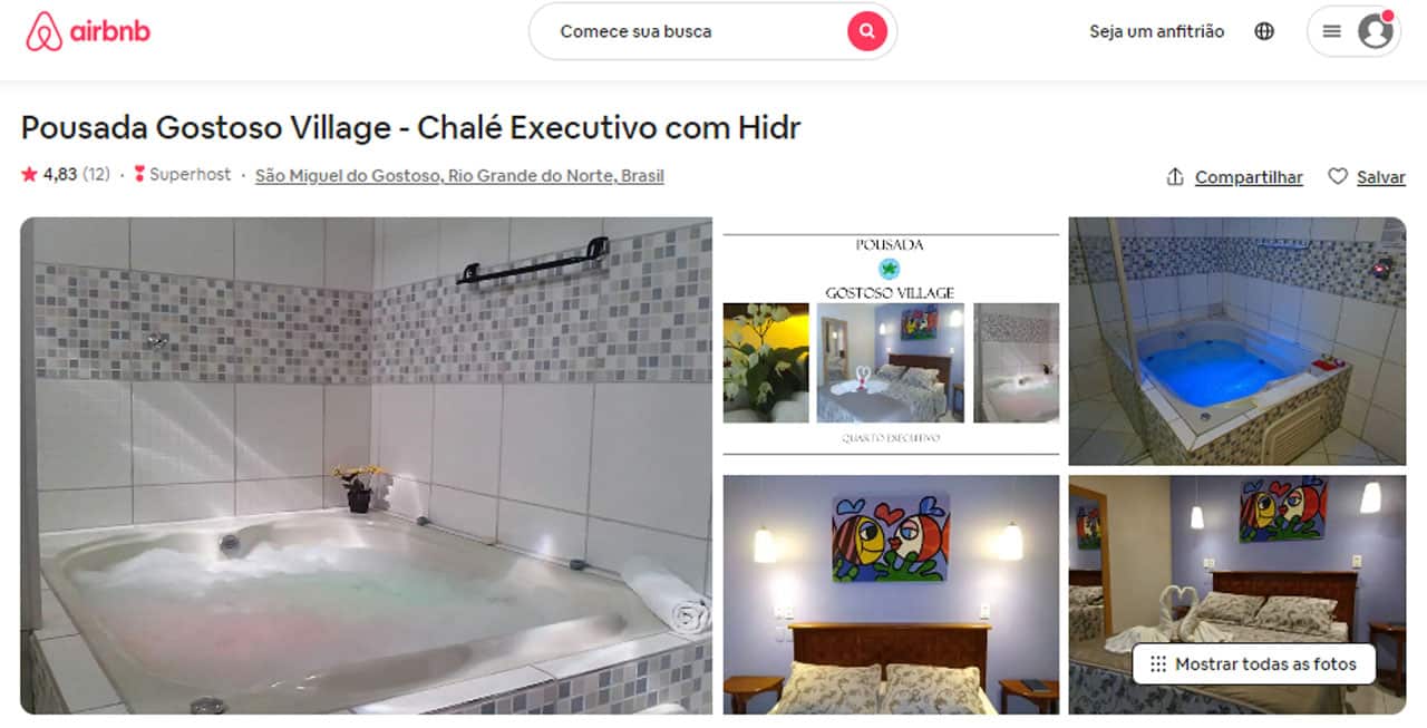 airbnb são miguel do gostoso pousada