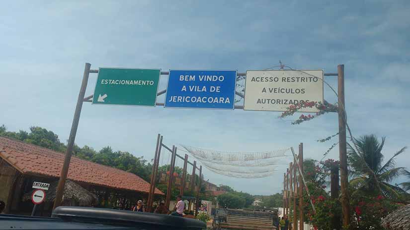 placa entrada de jeri