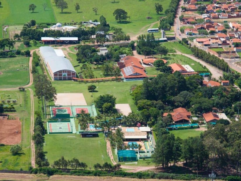 Foto aérea de Eco Hotel Fazenda em Brotas