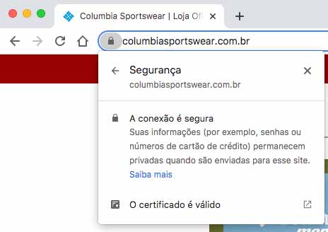 O site da Columbia é confiável?