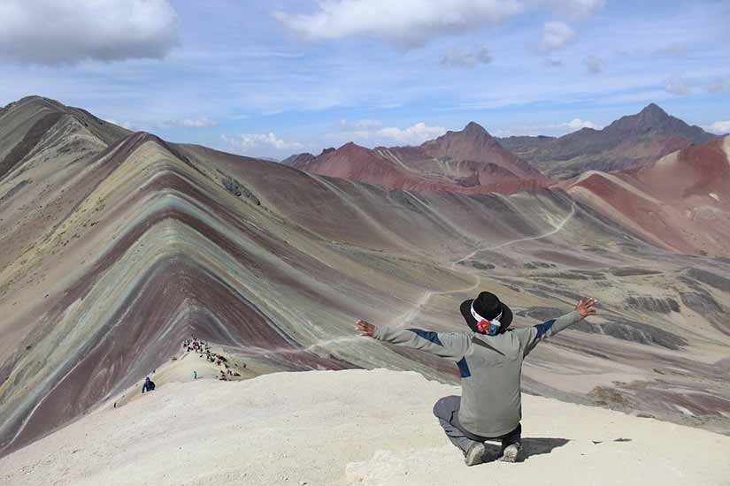 Montanhas coloridas da América