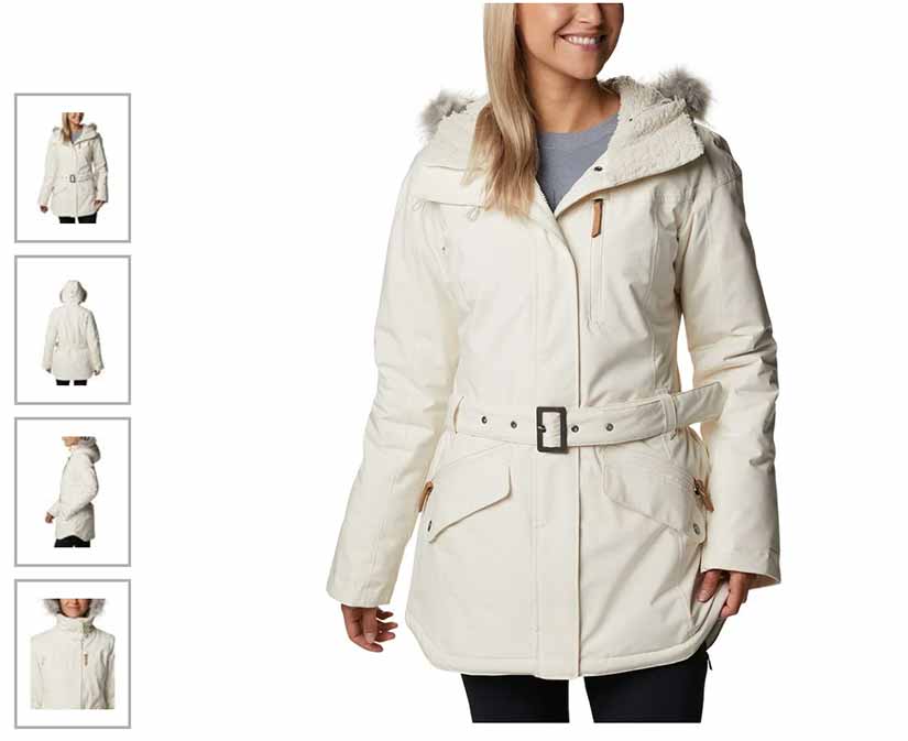 casaco feminino inverno branco