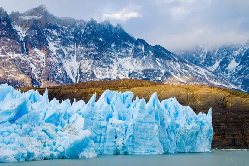 Glaciar na Patagônia Chilena