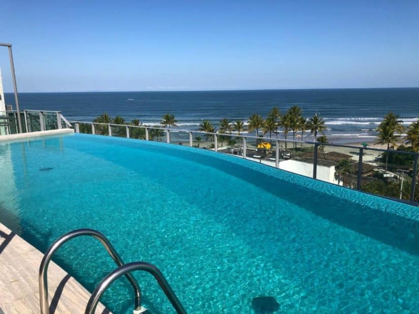 pousada em riviera de sao lourenço pé na areia