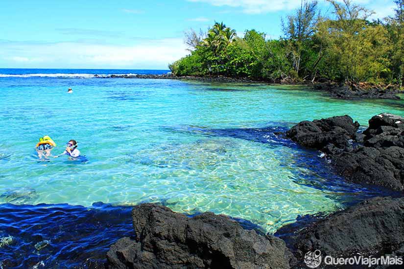 Praias para snorkeling em Big Island