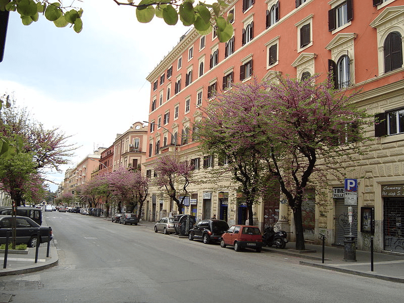 Bairro universitário em Roma