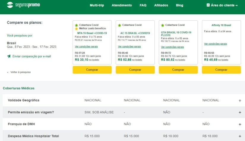 seguro viagem nacional é obrigatório?