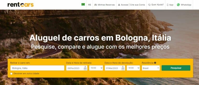 Aluguel de carro em Bolonha