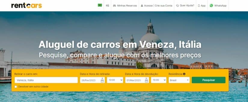 Aluguel de carro em Veneza 