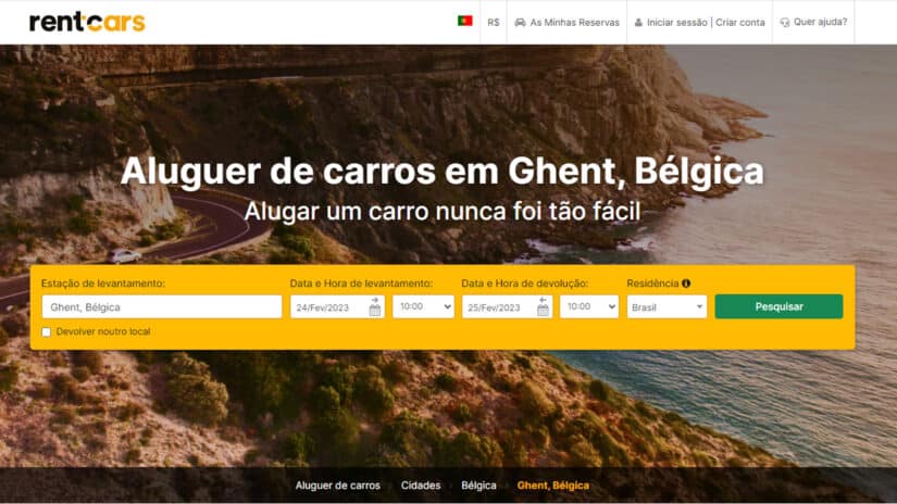 melhores sites para alugar carro em ghent