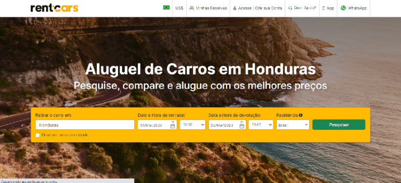 Onde alugar carro em Honduras