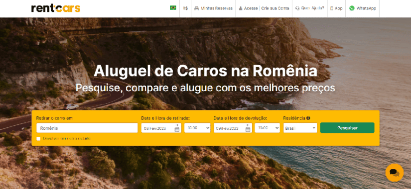 Aluguel de carro na Romênia